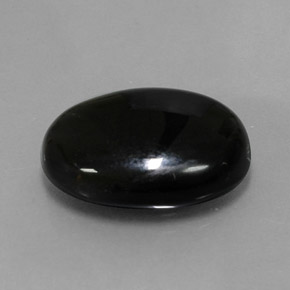 Ágata preto natural 10,17ct, corte oval, opaco