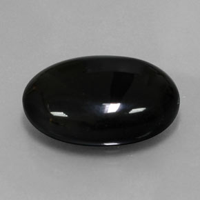 Ágata preto natural 14,26ct, corte oval, opaco