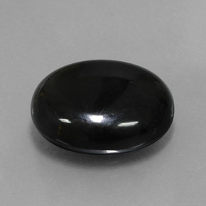 Ágata preto natural 10,40ct, corte oval, opaco