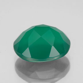 Ágata verde natural 4,63ct, transparente, transparente/translúcido