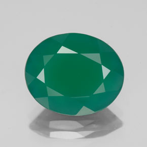 Ágata verde natural 3,80ct, transparente, transparente/translúcido