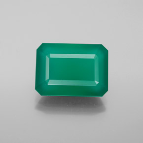 Ágata verde natural 6,04ct, transparente, transparente/translúcido