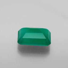 Ágata verde natural 6,04ct, transparente, transparente/translúcido