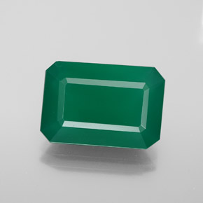 Ágata verde natural 6,10ct, transparente, transparente/translúcido
