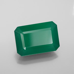 Ágata verde natural 6,10ct, transparente, transparente/translúcido