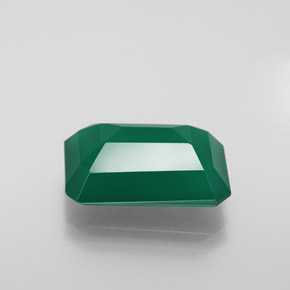 Ágata verde natural 6,10ct, transparente, transparente/translúcido