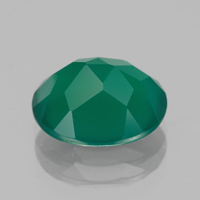 Ágata verde natural 3,99ct, transparente, transparente/translúcido
