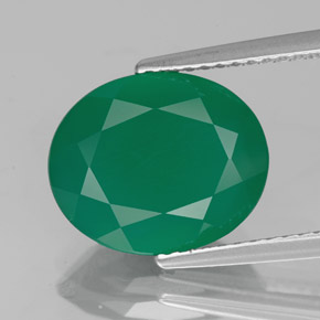 Ágata Verde Natural 3.80ct, Transparente, Transparente/Translúcido