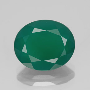 Ágata verde natural 4,10ct, transparente, transparente/translúcido