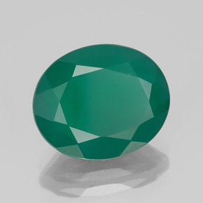 Ágata verde natural 4,10ct, transparente, transparente/translúcido