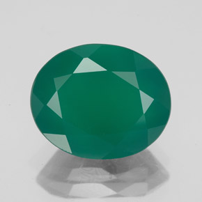 Ágata verde natural 4,42ct, transparente, transparente/translúcido