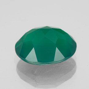 Ágata verde natural 4,42ct, transparente, transparente/translúcido