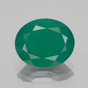 Ágata verde natural 3,75ct, transparente, transparente/translúcido