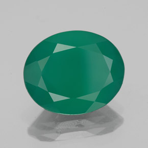 Ágata verde natural 3,75ct, transparente, transparente/translúcido