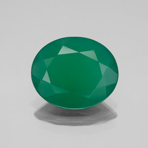 Ágata verde natural 2,98ct, transparente, transparente/translúcido