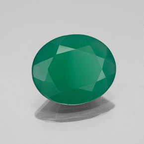 Ágata verde natural 2,98ct, transparente, transparente/translúcido
