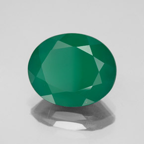 Ágata verde natural 4,23ct, transparente, transparente/translúcido