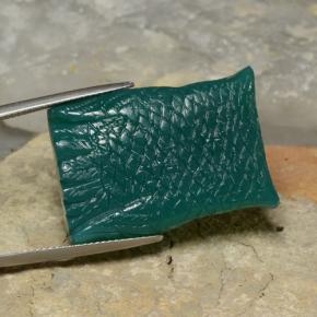 Ágata verde natural 39,61ct, forma extravagante, translúcido