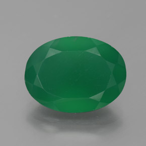 Ágata verde natural 7,75ct, transparente, transparente/translúcido