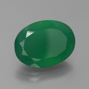 Ágata verde natural 7,75ct, transparente, transparente/translúcido