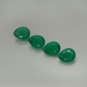 Pedras preciosas de ágata verde natural de  ct, transparente, transparente/translúcido