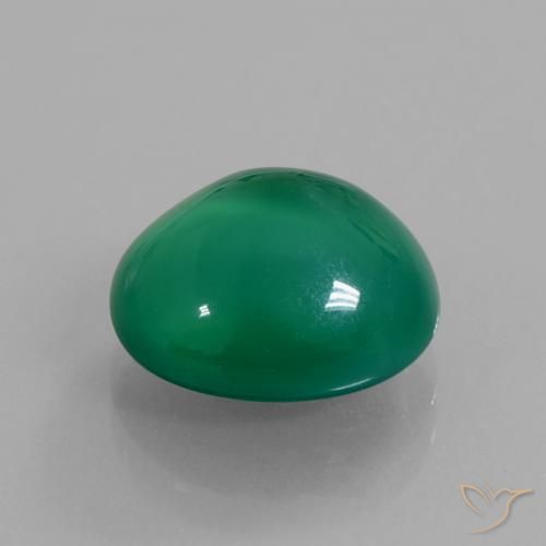 Ágata Verde floresta Natural 5.87ct, oval, Translúcido