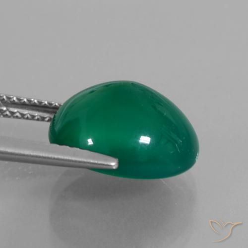 Ágata Verde floresta Natural 5.87ct, oval, Translúcido