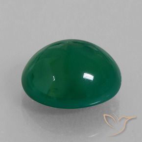 Ágata Verde floresta Natural 6.68ct, oval, Translúcido