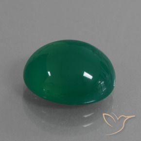 Ágata Verde floresta Natural 7.24ct, oval, Translúcido