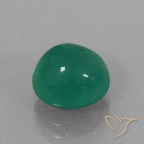 Ágata Verde médio Natural 3.05ct, oval, Translúcido