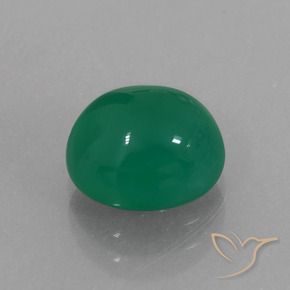 Ágata verde quente Natural 2.83ct, oval, Translúcido