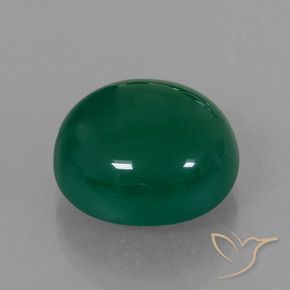 Ágata Verde floresta Natural 8.23ct, oval, Translúcido