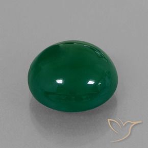 Ágata Verde Natural 7.17ct, oval, Translúcido