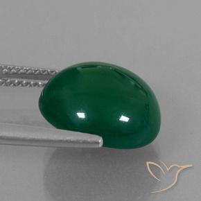 Ágata Verde Natural 7.17ct, oval, Translúcido
