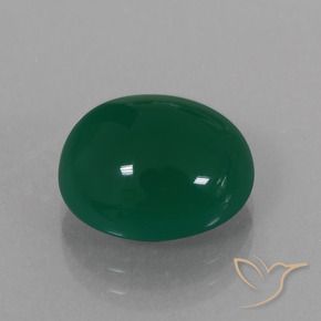 Ágata Verde Natural 6.74ct, oval, Translúcido
