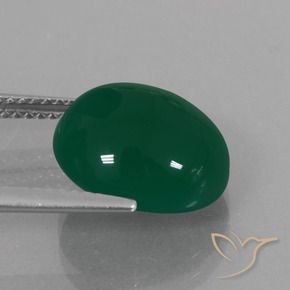 Ágata Verde Natural 6.74ct, oval, Translúcido