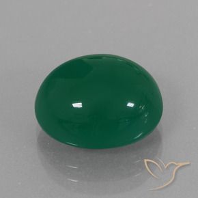 Ágata Verde amarelado Natural 7.44ct, oval, Translúcido