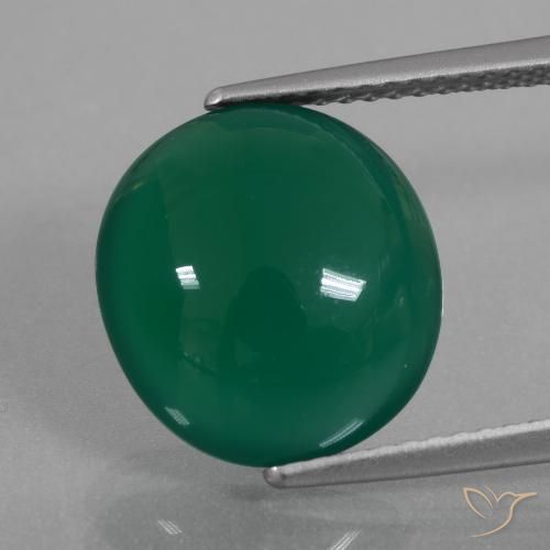 5.73ct Natural Verde Ágata, oval, Translúcido