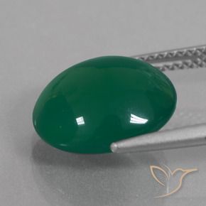 Ágata Verde Natural 5.73ct, oval, Translúcido