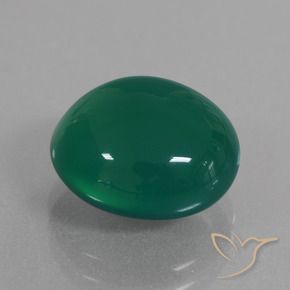 Ágata Verde floresta Natural 6.78ct, oval, Translúcido