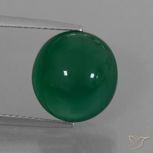6.28ct Natural Verde amarelado Ágata, oval, Translúcido