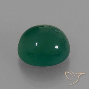 Ágata Verde médio Natural 7.21ct, oval, Translúcido