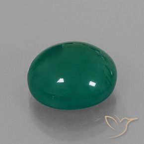 Ágata Verde floresta Natural 7.06ct, oval, Translúcido