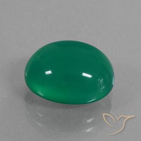 Ágata Verde médio Natural 7.77ct, oval, Translúcido