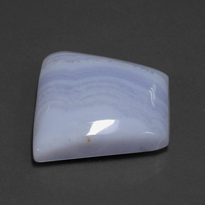 Ágata azul natural 42,18ct, forma extravagante, translúcido