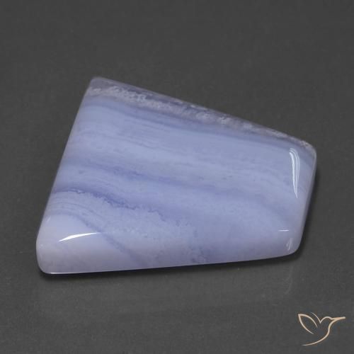 Ágata Violeta Médio-claro Natural 42.24ct, Chique, Translúcido