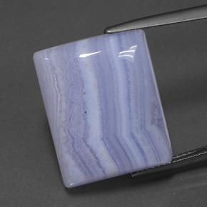 Ágata violeta natural 23,24ct, baguete, translúcido
