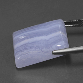 Ágata violeta natural 23,24ct, baguete, translúcido
