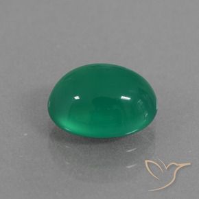 Ágata verde pinho Natural 2.33ct, oval, Translúcido