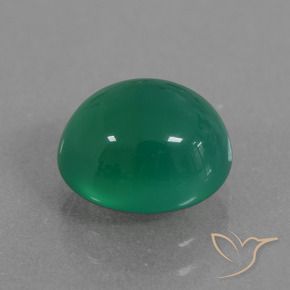 Ágata verde quente Natural 2.63ct, oval, Translúcido